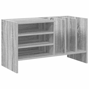 vidaXL Шкаф за грамофонни плочи Сив Сонома 78.5 x 35 x 45 см