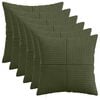 vidaXL Калъфка за възглавница 6 pcs ALMELO Зелено 30 x 30 cm кордурой