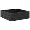 vidaXL Повдигнато легло Черно 75,5 x 75,5 x 25 см ПП