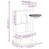 vidaXL Котешко дърво със сизалени стълбове, кремаво, 108,5 см