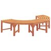 vidaXL Дървесен бенч 4 -Seater 210 x 80 x 45 см Естествен