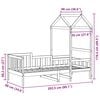 vidaXL Дневно легло с покрив без матрак 80x200 cm Масивна дървесина