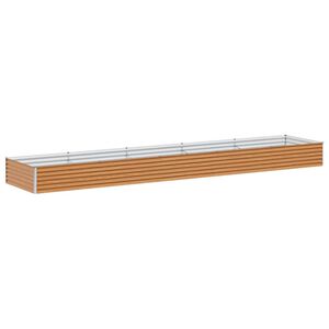 vidaXL Градинска повдигната леха Светло кафяво 485 x 100 x 36 см