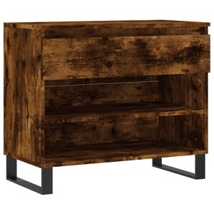 vidaXL Шкаф за обувки, опушен дъб, 70x36x60 см, инженерно дърво