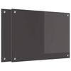 vidaXL Кухненски заден панел 2 pcs Тъмен сив 70 x 50 cm
