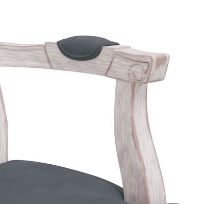 vidaXL Трапезен стол, тъмносиви, 62x59,5x100,5 см, кадифе