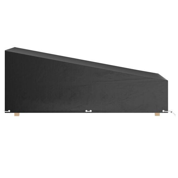 vidaXL Покривала за шезлонги 2 бр 12 капси 200x65x35/60 см полиетилен