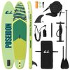 vidaXL SUP дъска с седалка 2 в 1 POSEIDON 305 x 76 x 15 cm Зелено за