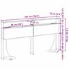 vidaXL Табла за съхранение с рафт Черен дъб 200 cm Инженерно дърво