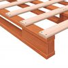 vidaXL Легло от палети, восъчнокафяв, 140x200 см, борово дърво масив