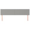 vidaXL Табла за легло, светло сива, 180x5x78/88 см, плат