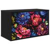 vidaXL Стенен телевизионен шкаф KIEL 69 x 33 x 40 см Черен дъб