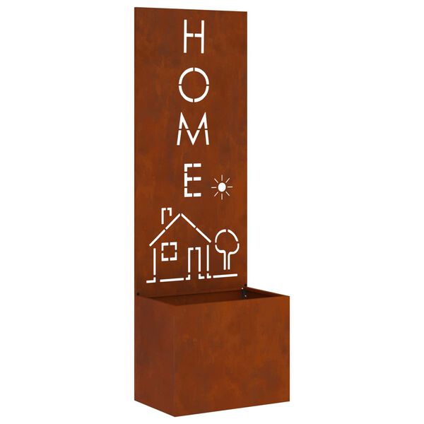 vidaXL Екран за градинска неприкосновеност Ръждясало 50 x 140 cm