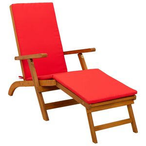 vidaXL Сгъваем и reclining шезлонг 55 x 146 x 91 см