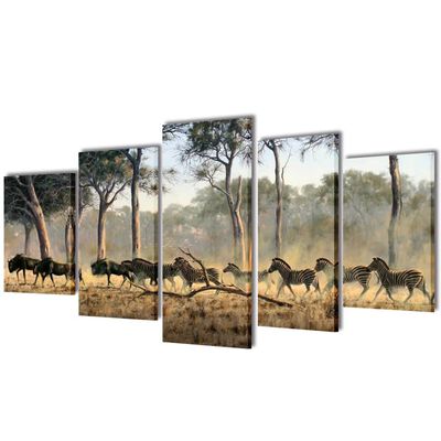 Декоративни панели за стена Зебри, 100 x 50 см
