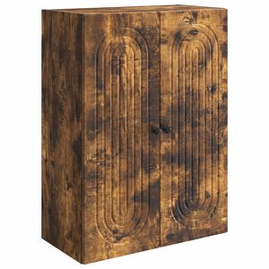 vidaXL Стенно шкафче Опушен дъб 66 x 34,5 x 90 см Инженерна дървесина