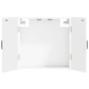 vidaXL Кабинет за дартборд UTRECHT Бял гланц 52,5 x 10,5 x 53,5 см