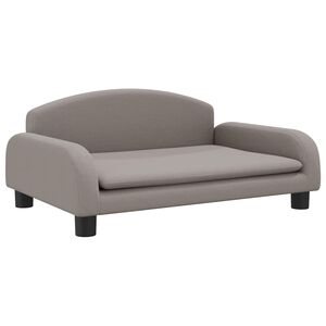vidaXL Детски диван, таупе, 70x45x30 см, текстил