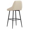 vidaXL Бар табуретка, кремава, кадифе