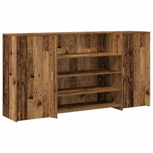 vidaXL Приемно бюро, старо дърво, 200x50x103,5 см, инженерно дърво