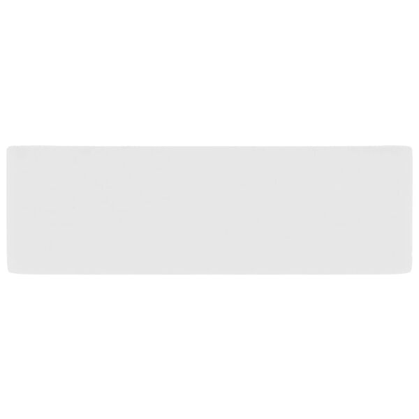 vidaXL Луксозна мивка, матово бяла, 41x30x12 см, керамика