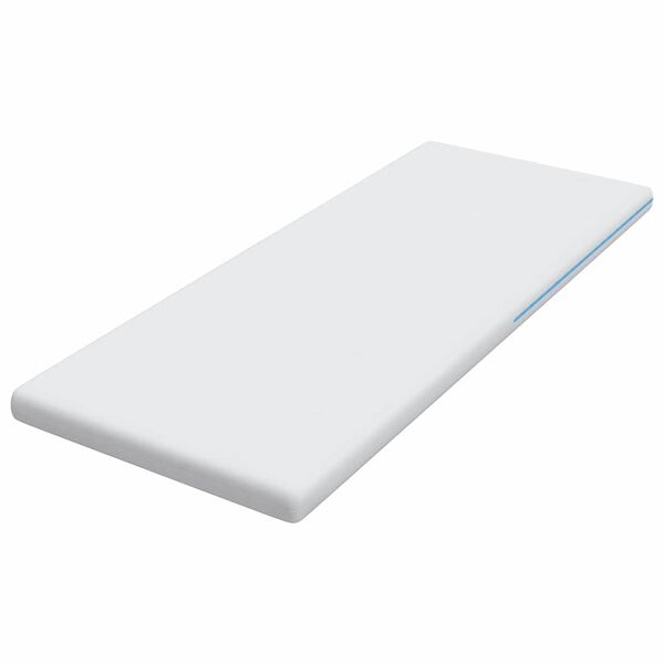 vidaXL Топер за матрак Бяло 70 x 200 cm Жакардова тъкан