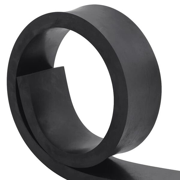 vidaXL Каучуков кант за снежен плуг, черен 100x10x2 cm