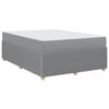 vidaXL Рамка за легло с матрак Светлосиво 160 x 200 cm текстил