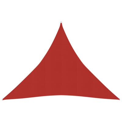 vidaXL Платно-сенник, 160 г/м², червено, 4x4x4 м, HDPE