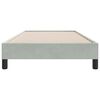 vidaXL Рамка за легло без матрак Светло сиво 80x220 cm Кадифе