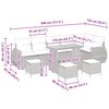 vidaXL Градински Софа Комплект 10 pcs Бежово полиратан