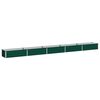 vidaXL Вдигната леха за градина Зелено 400 x 40 x 24 см