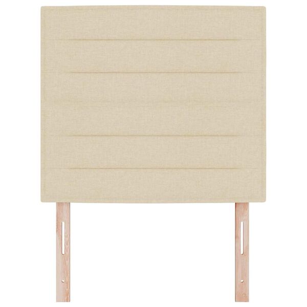 vidaXL Облегалка за глава с таблото Крем 100 cm Изкуствена