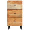 vidaXL Бюфет с 3 чекмеджета 40x33,5x75 см масивна акация