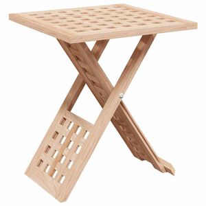vidaXL Масичка за кафе Кафяво 33 x 33 x 40,5 см Масивно орехово дърво