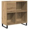 vidaXL Шкаф за грамофонни плочи дъб артизан 84,5 x 38 x 89 см