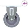 vidaXL 24 бр. Фиксирани колелца 75 мм