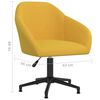 vidaXL Въртящи трапезни столове, 6 бр, жълти, кадифе