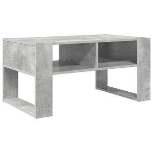 vidaXL Масичка за кафе Циментено сиво 92 x 53 x 45 см