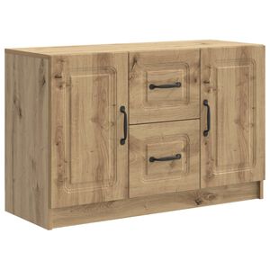 vidaXL Служебен шкаф Дъб артизан 89 x 34,5 x 57 см Инженерна дървесина