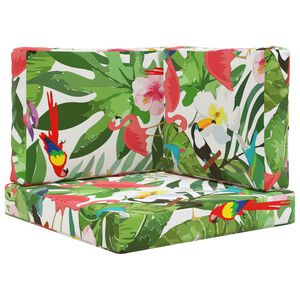 vidaXL Възглавница за диван на открито 3 pcs цветно Полиестер