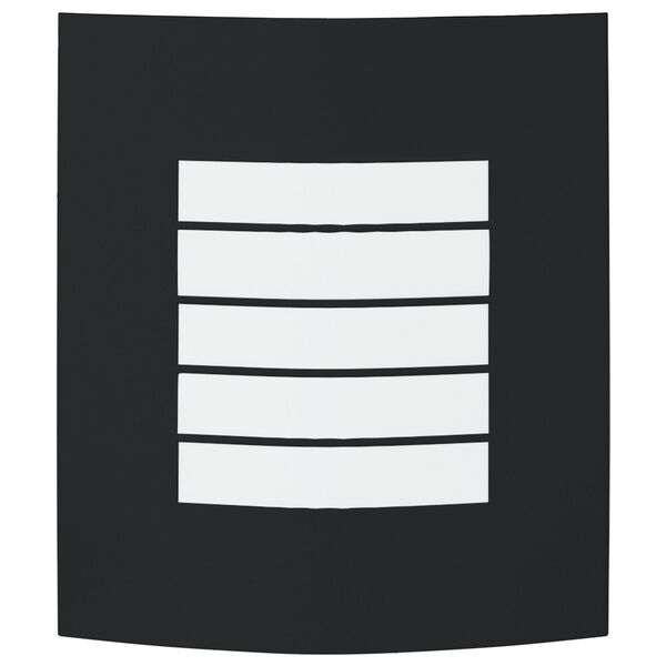 vidaXL Външна стенна лампа Черно 23.5 x 10.5 x 26 см