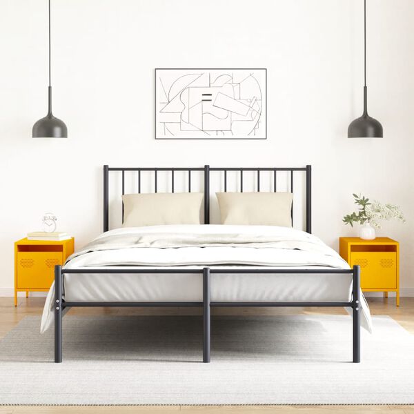 vidaXL Нощни шкафчета, 2 бр, горчица жълто, 35x39x43,5 см, стомана