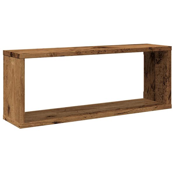 vidaXL Wall Cube Shelves 6 pcs Old Wood 60x15x23cm Инженерна дървесина