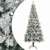 vidaXL Изкуствено коледно дърво с хингед 180 см 300 LED светодиода
