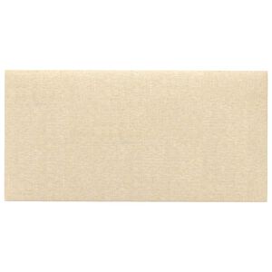 vidaXL Стенно табло за легло 12 бр. 60 x 30 cm Крем текстил