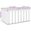 vidaXL Кутия за съхранение в градината Черно 101 x 56,5 x 50 см