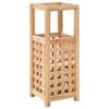 vidaXL Дървена поставка за чадъри, орех масив, 18x18x50 см
