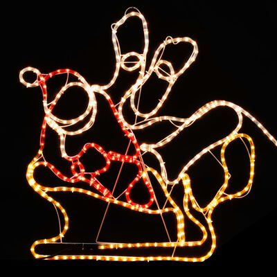 vidaXL Коледна украса 4 XXL светещи елена с шейна 1548 LED 500x80 см