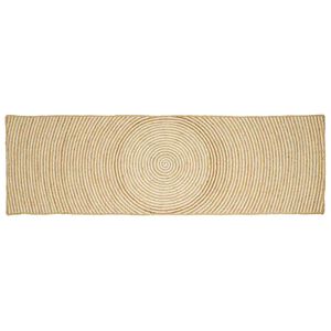 vidaXL Килим за площ Бяло 60 x 300 cm юта